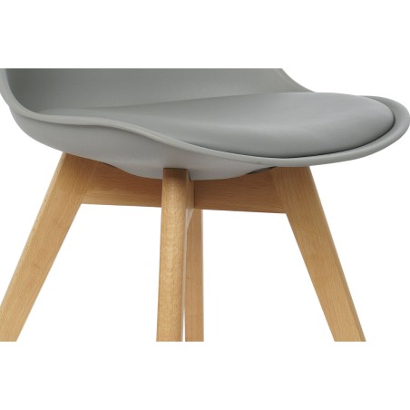 Sedia DKD Home Decor Marrone Grigio Naturale Schiuma polipropilene leg