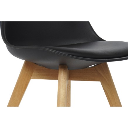Stoel DKD Home Decor Zwart 48 x 55 x 83 cm 2