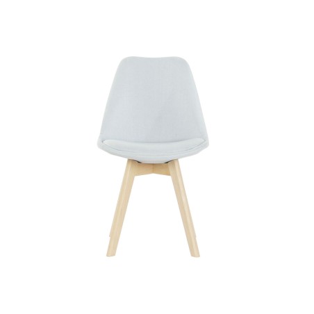 Chaise DKD Home Decor Bleu Beige Polyester Mousse Bois de hêtre 48 x