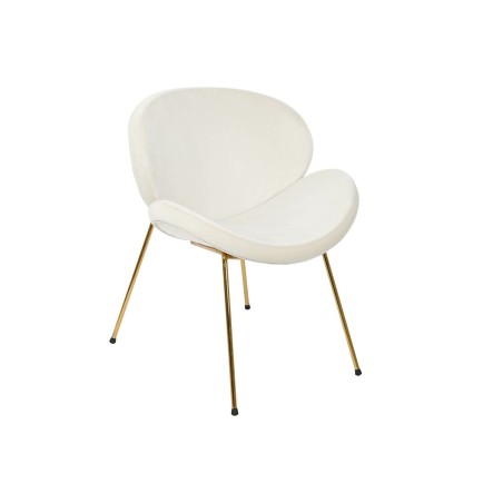 Stoel DKD Home Decor Wit Gouden 63 x 57 x 73 cm