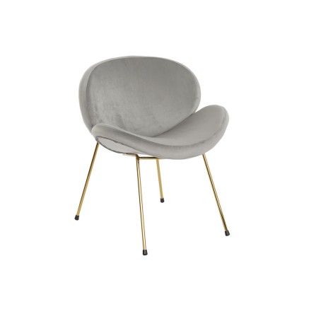 Stoel DKD Home Decor Gouden Lichtgrijs 62 x 58 x 73 cm