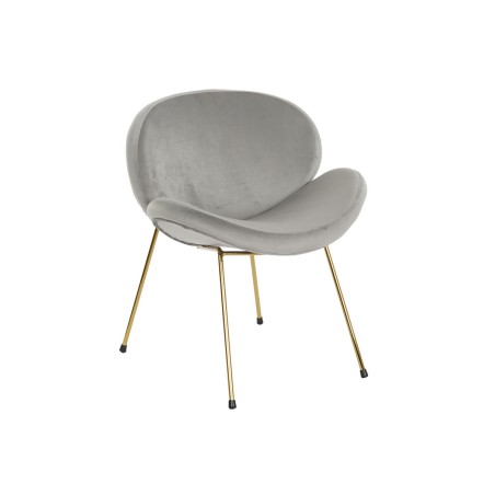 Stuhl DKD Home Decor Gold Hellgrau 62 x 58 x 73 cm