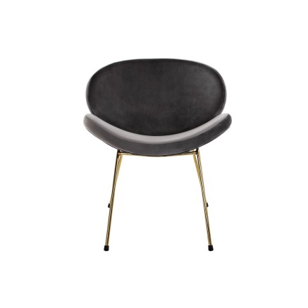 Stoel DKD Home Decor Zwart Gouden Polyester Metaal 62 x 58 x 73 cm