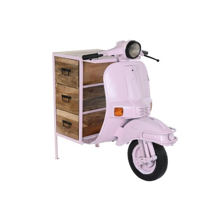 Caisson à Tiroirs DKD Home Decor 100 x 68 x 105 cm Métal Moto Rose c