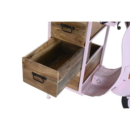 Cassettiera DKD Home Decor 100 x 68 x 105 cm Metallo Moto Rosa chiaro