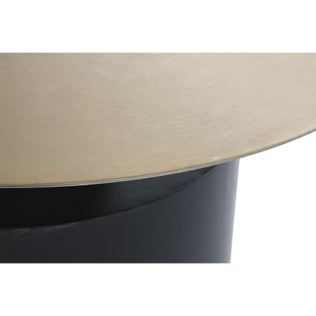 Bijzettafel DKD Home Decor 76 x 76 x 46 cm Zwart Gouden Ijzer
