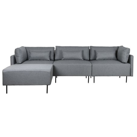 Chaise Longue Sofa DKD Home Decor Grijs Metaal Modern 276 x 152,5 x 84