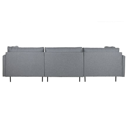 Sofá Chaise Longue DKD Home Decor Gris Metal Moderno 276 x 152,5 x 84 2