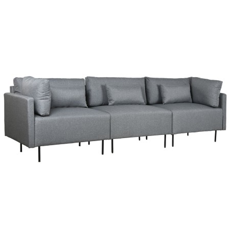 Chaise Longue Sofa DKD Home Decor Grijs Metaal Modern 276 x 152,5 x 84