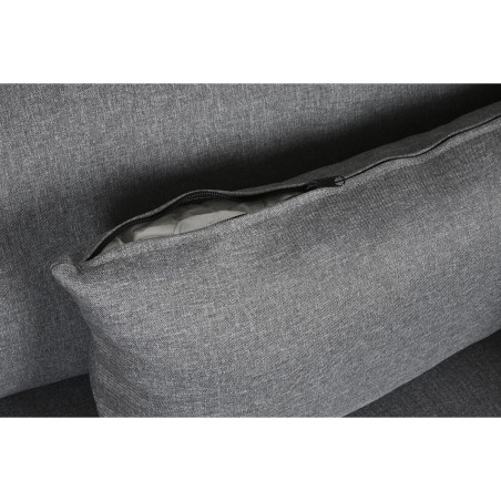 Chaise Longue Sofa DKD Home Decor Grijs Metaal Modern 276 x 152,5 x 84