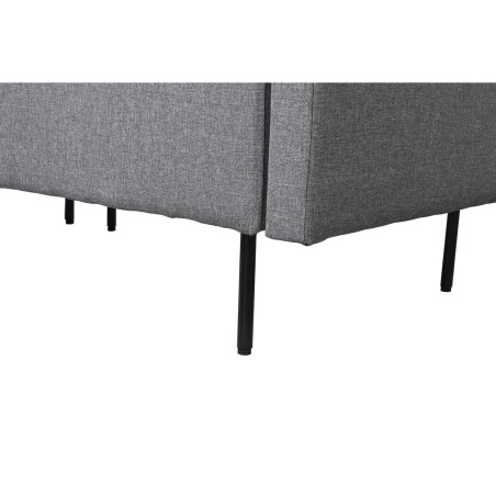 Chaise Longue Sofa DKD Home Decor Grijs Metaal Modern 276 x 152,5 x 84