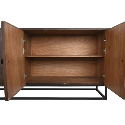 Aparador DKD Home Decor Marrón oscuro Madera 177 x 38 x 75 cm 2