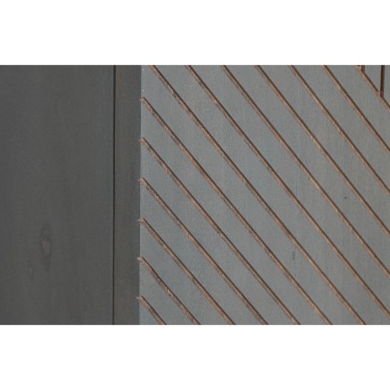 Armario DKD Home Decor 70 x 38 x 140 cm Dorado Madera Gris oscuro 2