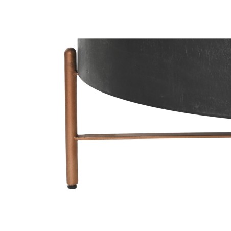 Mesa de Centro DKD Home Decor Metal Aluminio 90 x 90 x 45 cm Madera de