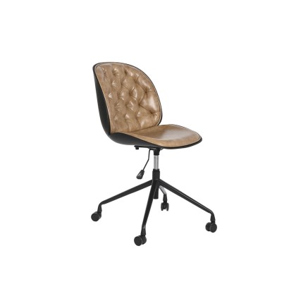 Sedia da Ufficio DKD Home Decor Marrone Chiaro polipropilene 47,5 x 57