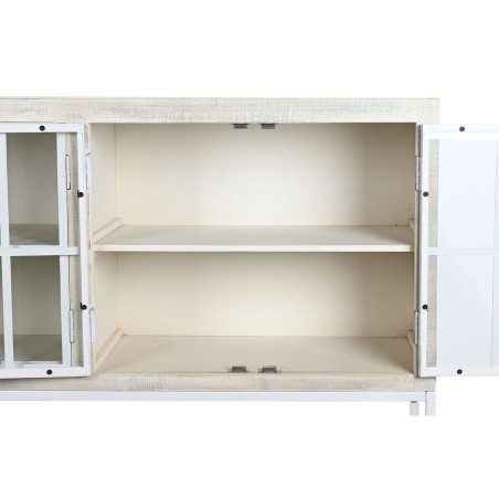 Dressoir DKD Home Decor Wit Metaal Mangohout 170 x 45 x 100 cm