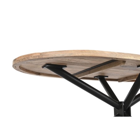 Mesa de Comedor DKD Home Decor Natural Negro Metal Madera de mango 200
