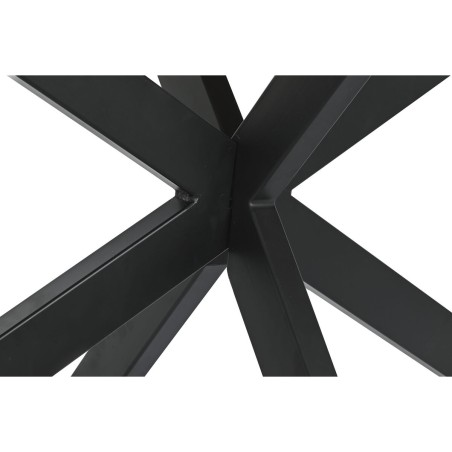 Table de Salle à Manger DKD Home Decor Noir Naturel Métal Bois de ma