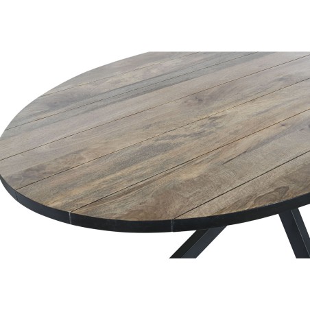 Table de Salle à Manger DKD Home Decor Noir Naturel Métal Bois de ma