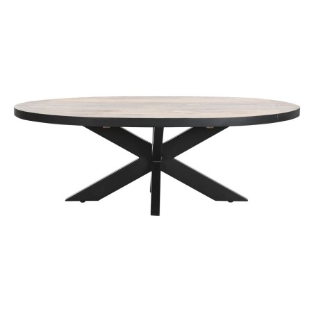 Mesa de Centro DKD Home Decor Natural Metal Madera de mango 130 x 70 x
