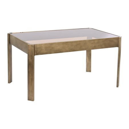Tavolino da Caffè DKD Home Decor 102 x 62 x 53 cm Cristallo Metallo A