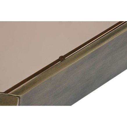 Centre Table DKD Home Decor 102 x 62 x 53 cm Crystal Metal Aluminium 2