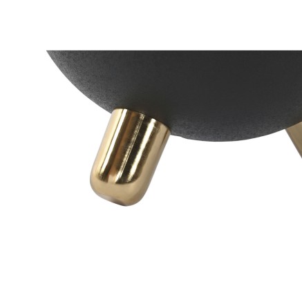 Table d'appoint DKD Home Decor Noir Doré Fer 51 x 51 x 44 cm 2