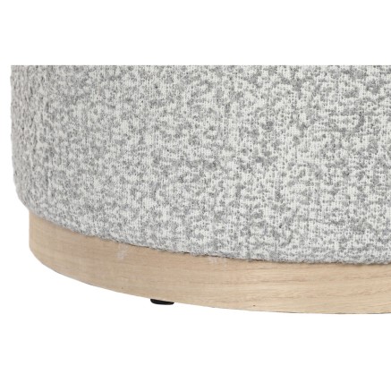 Kruk DKD Home Decor 48 x 48 x 31 cm Lichtgrijs 2