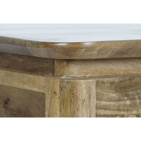 Mesa de Centro DKD Home Decor 116 x 60 x 46 cm Metal Aluminio Madera d