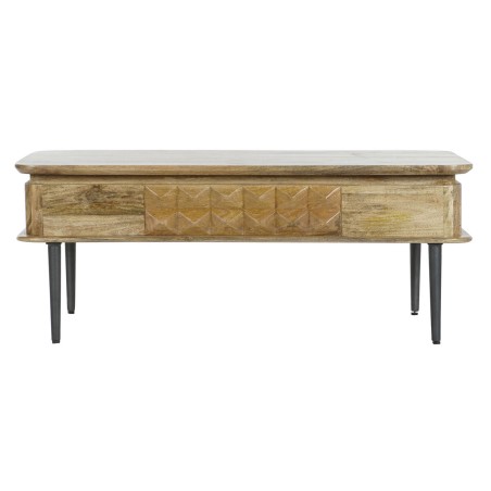 Mesa de Centro DKD Home Decor 116 x 60 x 46 cm Metal Aluminio Madera d
