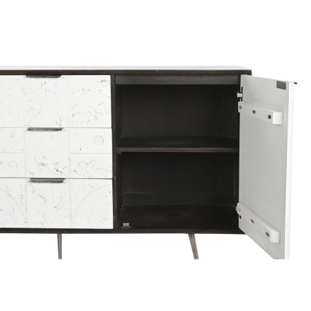 Sideboard DKD Home Decor White Dark brown Mango wood 150 x 43 x 80 cm