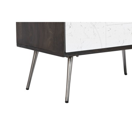 Cassettiera DKD Home Decor 70 x 40 x 105 cm Bianco Marrone scuro Legno 2