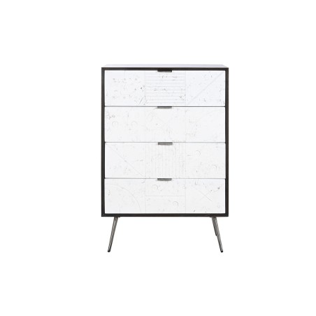 Caisson à Tiroirs DKD Home Decor 70 x 40 x 105 cm Blanc Brun foncé B