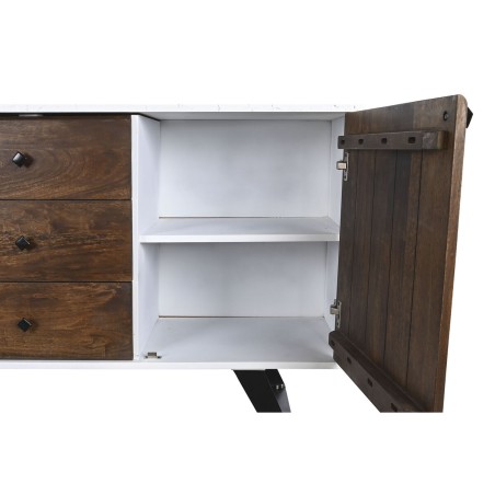 Buffet DKD Home Decor Blanc Brun foncé Bois de manguier 150 x 40 x 80