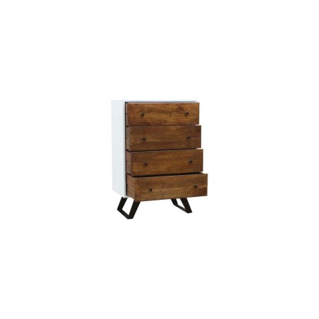 Cassettiera DKD Home Decor Bianco 70 x 40 x 105 cm Metallo Legno di ma