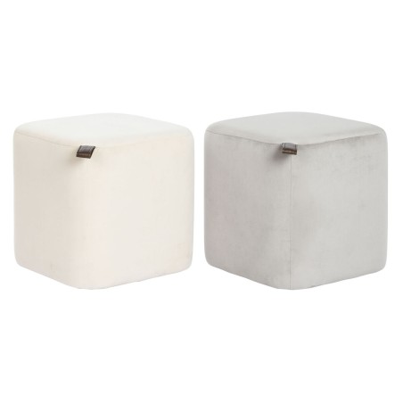 Fußstütze DKD Home Decor Gelb Blau Beige Grau Scandi 35 x 35 x 35 cm