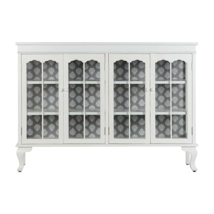 Credenza DKD Home Decor Bianco Cristallo Abete 142,5 x 40,5 x 101,5 cm 2