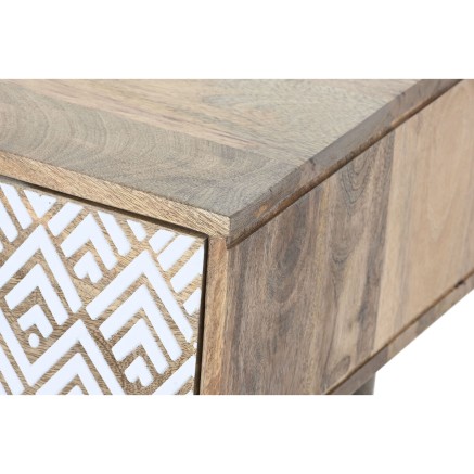 Hoofdtafel DKD Home Decor 120 x 60 x 45 cm Mangohout 2