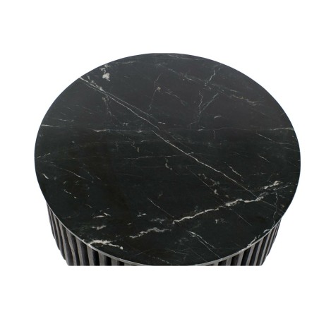 Table d'appoint DKD Home Decor Noir Marbre 90 x 90 x 45 cm Bois de man
