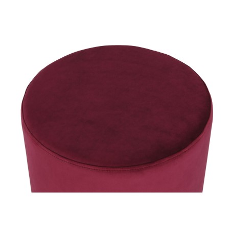 Poggiapiedi DKD Home Decor Beige Bordeaux Velluto 40 x 40 x 42 cm (2 U