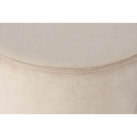 Fußstütze DKD Home Decor Beige Burgunderrot Samt 40 x 40 x 42 cm (2