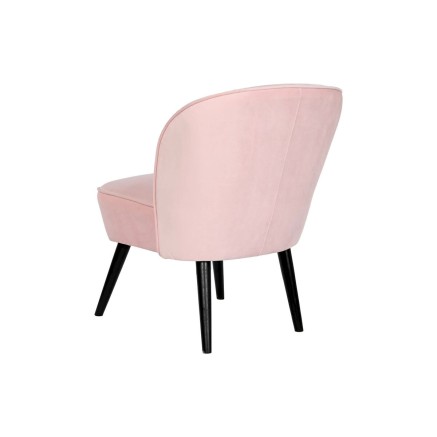 Butaca DKD Home Decor Negro Rosa claro Madera 60 x 70 x 78 cm 2