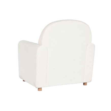 Butaca DKD Home Decor Blanco Poliéster Madera 79 x 72 x 86 cm 2