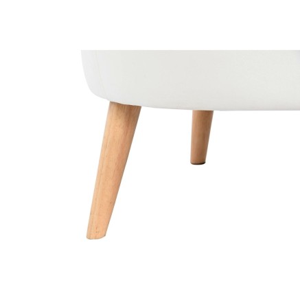 Armstoel DKD Home Decor Wit Natuurlijk Hout 91 x 80 x 78 cm 2