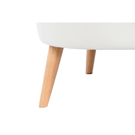Armstoel DKD Home Decor Wit Natuurlijk Hout 91 x 80 x 78 cm