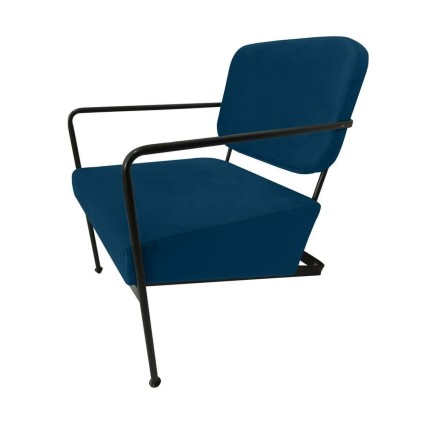 Poltrona DKD Home Decor Azzurro Metallo 62 x 76 x 76 cm 55,5 x 72 x 71