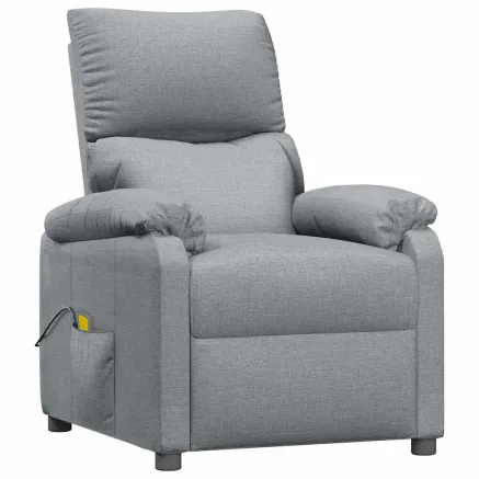 Fauteuil de massage Gris clair Tissu 2