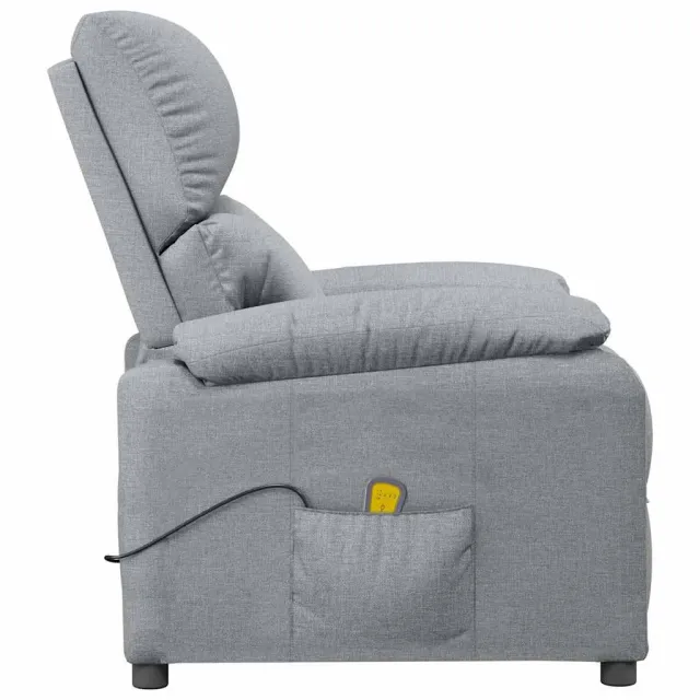 Fauteuil de massage Gris clair Tissu