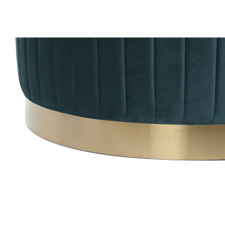 Repose-pied DKD Home Decor Vert Gris Bordeaux Doré Métal Velours 80