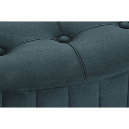 Repose-pied DKD Home Decor Vert Gris Bordeaux Doré Métal Velours 80